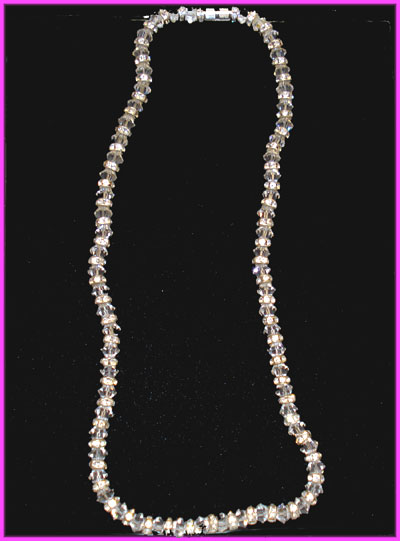 (L) Crystal Bridal Necklace-